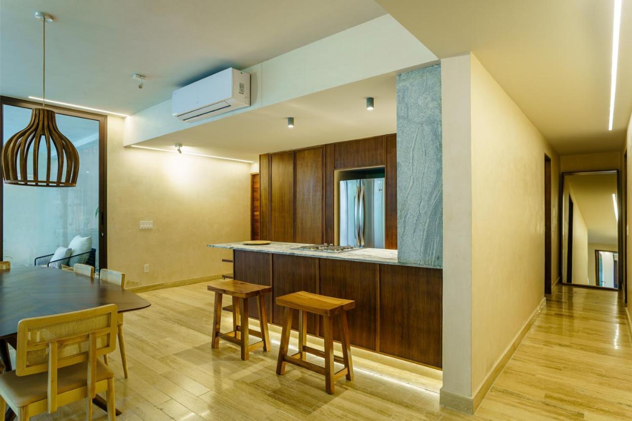 Private Pool Apartment For Groups Тулум Екстериор снимка