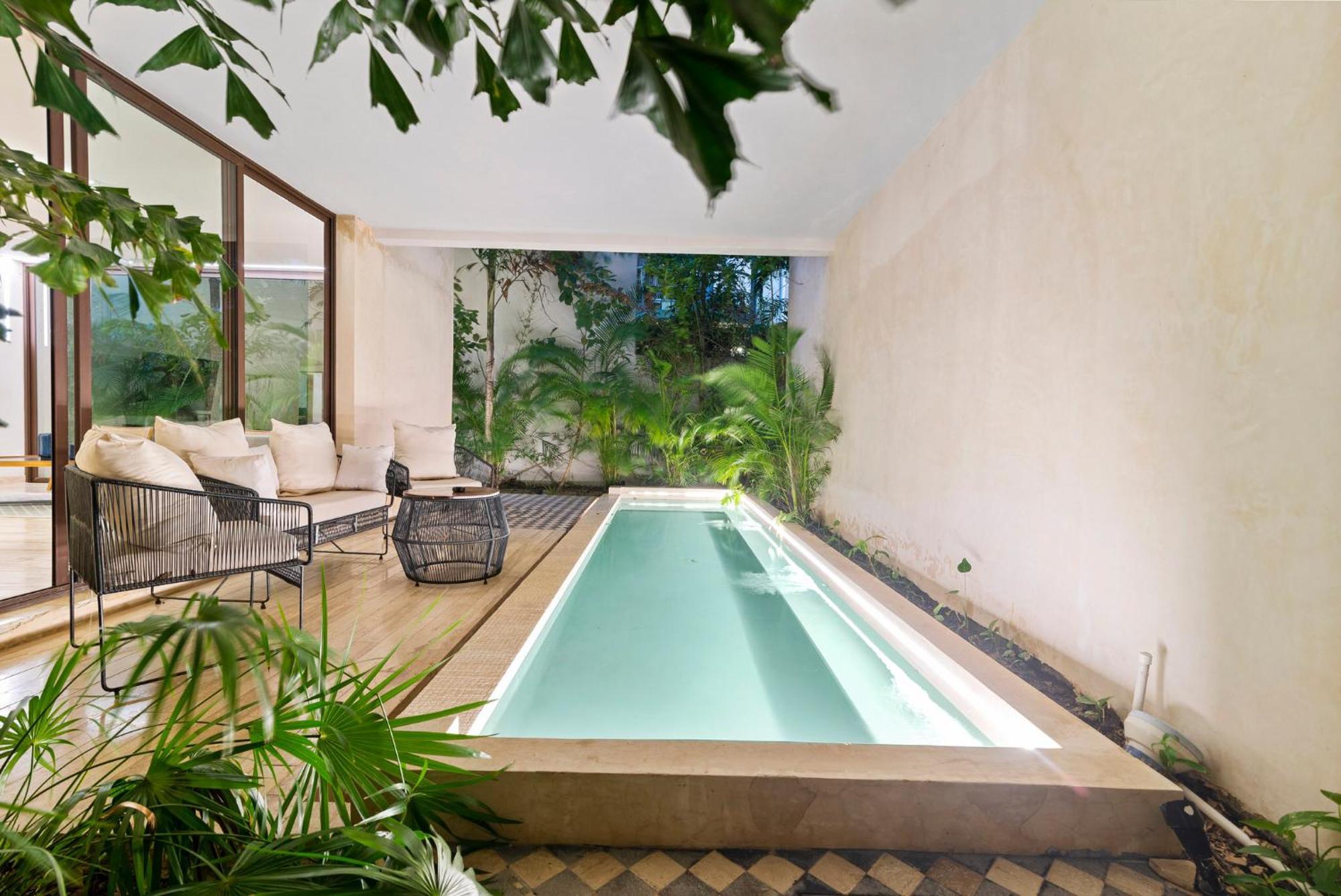 Private Pool Apartment For Groups Тулум Екстериор снимка